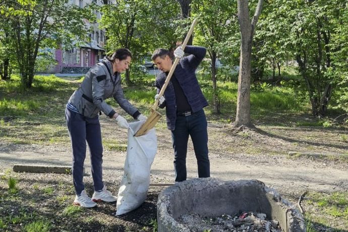 Субботник в Находке прошёл плодотворно и дружно